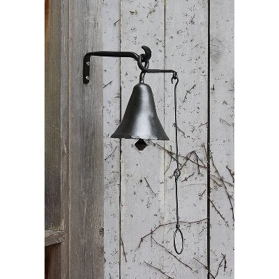Wrought Iron Bell Graphite - ACHLA Designs 2 Wrought Iron Bell Graphite - ACHLA Designs - Image 2