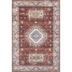 NuLOOM Kera Persian Machine Washable Indoor/Outdoor Patio Area Rug -Northlight Shop GUEST 4144ce9b 0959 4dd6 bd76 d38e44a6b1bb