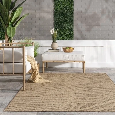 NuLOOM Katrine Zebra Indoor/Outdoor Patio Area Rug 7 NuLOOM Katrine Zebra Indoor/Outdoor Patio Area Rug - Image 7
