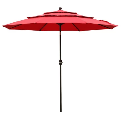 Aoodor Garden Market Umbrella - Outdoor Patio Umbrella Round 7 Aoodor Garden Market Umbrella - Outdoor Patio Umbrella Round - Image 7