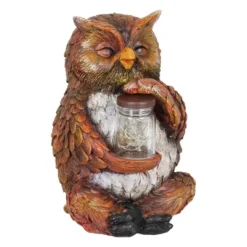 9.84" Glass And Resin Solar Garden Owl With LED Firefly Jar - Exhart 14 9.84" Glass And Resin Solar Garden Owl With LED Firefly Jar - Exhart -Northlight Shop GUEST 42ceefb3 1d60 4465 86c4 7e9e7982a5ff