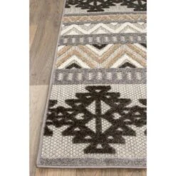 World Rug Gallery Contemporary Geometric Bohemian Indoor/Outdoor Area Rug -Northlight Shop GUEST 4393f115 d2ed 4d34 ac3e 4bacc27ab566