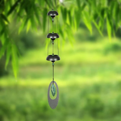 Woodstock Wind Chimes Signature Collection, Woodstock Temple Bells, Jade, 25'' Wind Bell TB3JAS 1 Woodstock Wind Chimes Signature Collection, Woodstock Temple Bells, Jade, 25'' Wind Bell TB3JAS