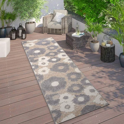 World Rug Gallery Palermo Modern Floral Indoor/Outdoor Area Rug 1 World Rug Gallery Palermo Modern Floral Indoor/Outdoor Area Rug