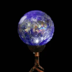 31" Resin Solar Pearlized Glass Honeycomb Finial Garden Stake Blue - Exhart -Northlight Shop GUEST 47ed7a3d db17 481d 907c d0069a6ead6d