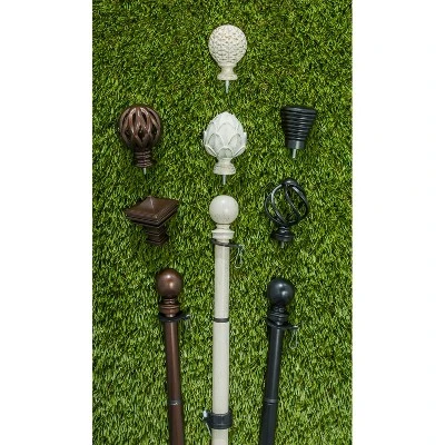 Evergreen Ridged Cone Interchangeable Finial, Black- 3x2.25x2.25 In Durable Hardware For Flags 4 Evergreen Ridged Cone Interchangeable Finial, Black- 3x2.25x2.25 In Durable Hardware For Flags - Image 4