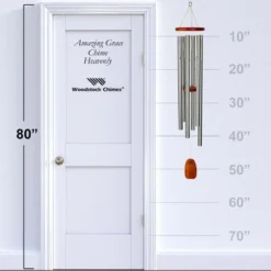 Woodstock Wind Chimes Signature Collection, Amazing Grace Chime, Heavenly 53'' Silver Wind Chime AGXLS -Northlight Shop GUEST 4925dbca 674c 497c a243 923bced87df6
