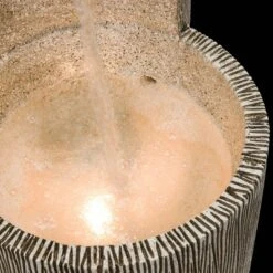 41" Resin Outdoor Tiering Column Zen Fountain With LED Lights Gray - Alpine Corporation -Northlight Shop GUEST 4cd8f64f 3b38 4859 ac57 601c47ecf547