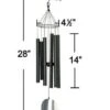 Nature's Melody Aureole Tunes Wind Chimes - 6-Tube Rustproof Aluminum Outdoor Windchime