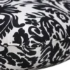 2-Piece Outdoor Square Pillow Set - Black/White Floral 18" - Pillow Perfect