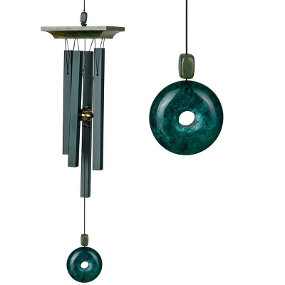 Woodstock Wind Chimes Signature Collection, Woodstock Jade Chime, 22'' Green Wind Chime JC 2 Woodstock Wind Chimes Signature Collection, Woodstock Jade Chime, 22'' Green Wind Chime JC - Image 2