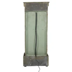 Sunnydaze Decor Sunnydaze 48"H Electric Natural Slate With Copper Accents Rippled Column Outdoor Water Fountain With LED Spotlight -Northlight Shop GUEST 4eba01ea 7f91 484e b83f 1fd1e6a28364