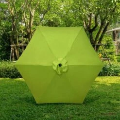 9' X 9' Aluminum Market Patio Umbrella With Crank Lift And Push Button Tilt Lime Green - Astella -Northlight Shop GUEST 4f45406a 2a28 4922 9eae cf8dfcb84cd6