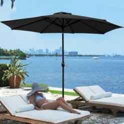 9' X 9' Outdoor Market Patio Umbrella With Push Button Tilt - Devoko -Northlight Shop GUEST 506e97c9 7b8d 4c21 b2a5 0b60ac285ad4