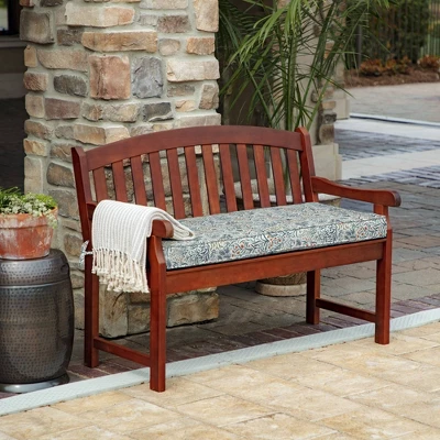 18" X 46" ProFoam Outdoor Bench Cushion - Pistachio Botanical - Arden Selections 1 18" X 46" ProFoam Outdoor Bench Cushion - Pistachio Botanical - Arden Selections