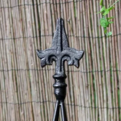 58" Tall Iron Fleur-De-Lis Garden Trellis Tool Black Powder Coat Finish- Achla Designs -Northlight Shop GUEST 5616b602 3503 41f1 bc4b 91dd1108461c