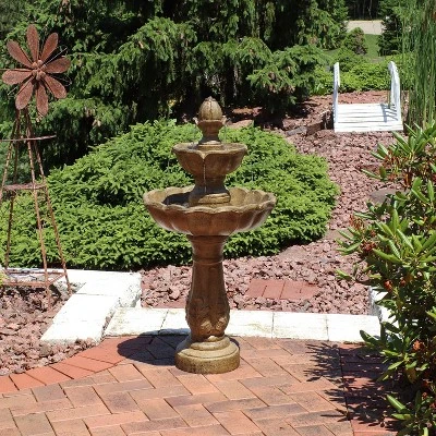 Sunnydaze Decor Sunnydaze 38"H Electric Resin 2-Tier Blooming Flower Outdoor Water Feature 5 Sunnydaze Decor Sunnydaze 38"H Electric Resin 2-Tier Blooming Flower Outdoor Water Feature - Image 5