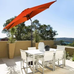 Costway 9FT Patio Umbrella Patio Market Steel Tilt W/ Crank Outdoor Yard Garden Orange -Northlight Shop GUEST 568399ae 9cc9 4afa 909c f6009cb86443 1