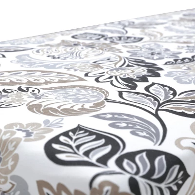 2pc Dailey Outdoor/Indoor Reversible Chair Pads Pewter Black - Pillow Perfect 3 2pc Dailey Outdoor/Indoor Reversible Chair Pads Pewter Black - Pillow Perfect - Image 3