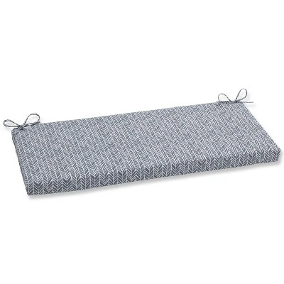 Outdoor/Indoor Herringbone Bench Cushion - Pillow Perfect 3 Outdoor/Indoor Herringbone Bench Cushion - Pillow Perfect - Image 3