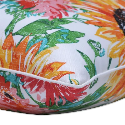 2pc 18.5" Outdoor/Indoor Throw Pillow Set Sunflowers Sunburst Yellow - Pillow Perfect 1 2pc 18.5" Outdoor/Indoor Throw Pillow Set Sunflowers Sunburst Yellow - Pillow Perfect