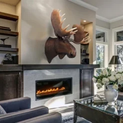 Design Toscano North American Majestic Moose Trophy Head Wall Sculpture - Multicolored