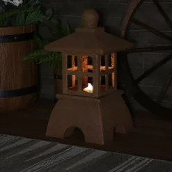 Sunnydaze Decor Sunnydaze 23"H Electric Resin Zen Lantern Outdoor Water Fountain With LED Lights -Northlight Shop GUEST 5b44f10f 2ab7 48e8 8779 5b9f0418291b