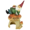 Design Toscano Gnome Frog House Garden Statue - Multicolored