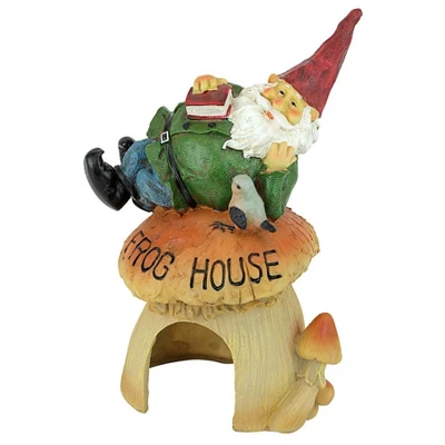 Design Toscano Gnome Frog House Garden Statue - Multicolored 1 Design Toscano Gnome Frog House Garden Statue - Multicolored