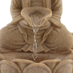 John Timberland Calm Buddha Zen Outdoor Water Fountain With LED Light 14" For Yard Garden Patio Deck Porch House Exterior Balcony Meditation -Northlight Shop GUEST 5e482f0a d278 4091 9fc3 fbd01b7cecb1