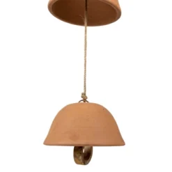 Tiered Natural 3 Bell Terracotta, Wood & Jute - Foreside Home & Garden -Northlight Shop GUEST 5f0fe43e f69f 466e ab31 14636a881872