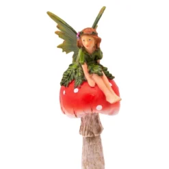 Evergreen Fairy On Mushrooms Garden Stakes -Northlight Shop GUEST 5f38cda9 a67d 41d7 bcd5 7c6b52e76774