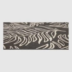 9' X 12' Leaves Outdoor Rug Black - Project 62™ -Northlight Shop GUEST 6159c83d 8bf4 4845 bc76 e6ac7e932b3b