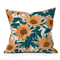 Sunflowers Outdoor Throw Pillow Orange/Blush - Deny Designs -Northlight Shop GUEST 62c2de1b a75a 40bb 8475 244c284ed319