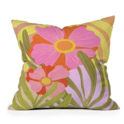 Sewzinski Modern Botanicals III Outdoor Throw Pillow Orange - Deny Designs -Northlight Shop GUEST 63a741d6 15a9 460a ab92 f5826677bc20