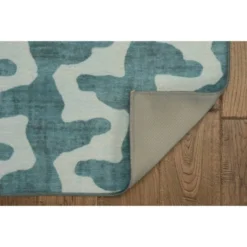 Odessa Washable Outdoor Rug Aqua/Green - Linon -Northlight Shop GUEST 64fadd6a 0af2 46da 8cec 22d3350f7a1f