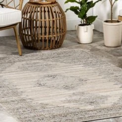 NuLOOM Deena Vintage Machine Washable Indoor/Outdoor Area Rug -Northlight Shop GUEST 659ff940 c960 4c7e 9f1c b0101a33a89f