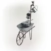 36" Metal Watering Can Wheelbarrow Fountain - Alpine Corporation