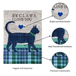 Evergreen Beclaws I Love You Garden Burlap Flag 12.5 X 18 Inches Indoor Outdoor Decor -Northlight Shop GUEST 66fdf022 5e21 444a bd43 0471ab950422