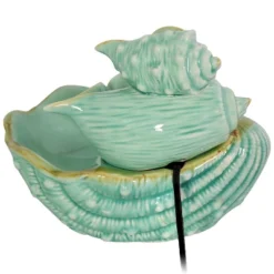 Sunnydaze Decor Sunnydaze Indoor Home Decorative Stacked Tiered Seashells Tabletop Water Fountain Feature - 7" - Green 11 Sunnydaze Decor Sunnydaze Indoor Home Decorative Stacked Tiered Seashells Tabletop Water Fountain Feature - 7" - Green -Northlight Shop GUEST 68458d52 648f 453b a114 4c8eddcc58a0