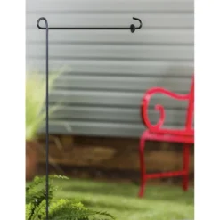 Evergreen Flag Elegant Sturdy Metal Garden Flag Stand - 18" Long X 44" High -Northlight Shop GUEST 688dc8a7 a47a 42e1 a240 4d9d14aee0ea