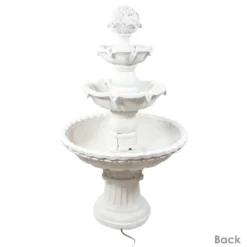 Sunnydaze Decor Sunnydaze 52"H Electric Fiberglass 4-Tier Fruit Top Outdoor Water Fountain, White Finish -Northlight Shop GUEST 6a97dcae 3e04 4946 aaf4 55553a23eb68