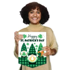 Big Dot Of Happiness Irish Gnomes - Outdoor Home Decorations - Double-Sided St. Patrick's Day Party Garden Flag - 12 X 15.25 Inches -Northlight Shop GUEST 6b90dc68 e30a 477d 9aab 119261692a7e