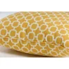 2pc 16.5" X 24.5" Outdoor Lumbar Throw Pillows Yellow/White Geometric - Pillow Perfect