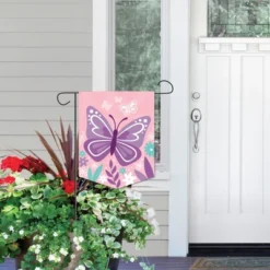 Big Dot Of Happiness Beautiful Butterfly - Outdoor Home Decorations - Double-Sided Floral Baby Shower Or Birthday Garden Flag - 12 X 15.25 Inches -Northlight Shop GUEST 6d1b0da6 06d3 4ae8 be88 a469cde534c0