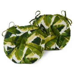 2pk Outdoor Bistro Seat Cushions - Kensington Garden -Northlight Shop GUEST 6e2f69c7 0912 4bd7 b9ff 50dfb486f82a