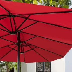 Tangkula 15 Ft Outdoor Patio Umbrella Double-Sided Shade Offset Wine Red 11 Tangkula 15 Ft Outdoor Patio Umbrella Double-Sided Shade Offset Wine Red -Northlight Shop GUEST 6e436b10 e851 4b81 b3c8 9981a2239632