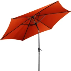 Costway 9FT Patio Umbrella Patio Market Steel Tilt W/ Crank Outdoor Yard Garden Orange -Northlight Shop GUEST 6e7a4e47 1474 42fa 9901 4fb8f3203686 1