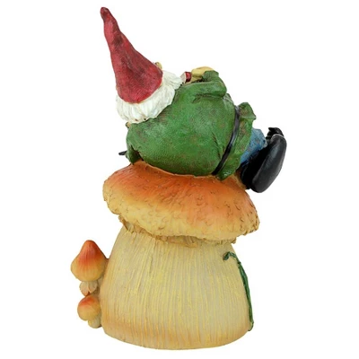 Design Toscano Gnome Frog House Garden Statue - Multicolored 4 Design Toscano Gnome Frog House Garden Statue - Multicolored - Image 4