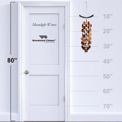 Woodstock Wind Chimes Signature Collection, Moonlight Waves, 34'' Copper Wind Chime MW 3 Woodstock Wind Chimes Signature Collection, Moonlight Waves, 34'' Copper Wind Chime MW - Image 3